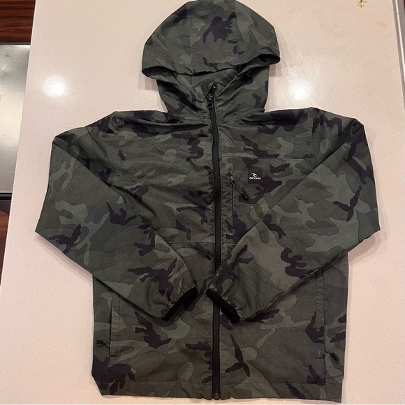 12M RIP CURL Camo Hooded Jacket - Picture 1 of 11